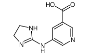 3-Pyridinecarboxylicacid,5-[(4,5-dihydro-1H-imidazol-2-yl)amino]-(9CI) Structure