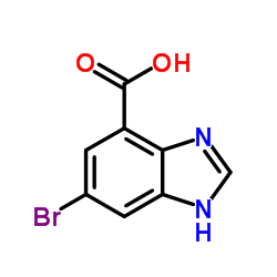 6-Bromo-1H-benzo[d]imidazole-4-carboxylic acid Structure
