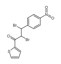 3-(p-nitrophenyl)-1-thienyl-2,3-dibromopropenone结构式