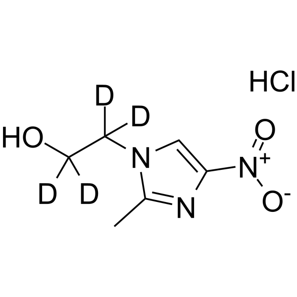 Isometronidazole-d4 hydrochloride结构式