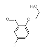 5-氯-2-丙氧基苯甲醛结构式