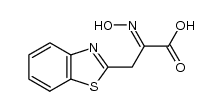 3-benzothiazol-2-yl-2-hydroxyimino-propionic acid结构式