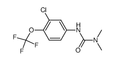 3-(3-Chloro-4-trifluoromethoxy-phenyl)-1,1-dimethyl-urea Structure
