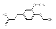 (4-乙氧基-3-甲氧基苯基)丙酸结构式
