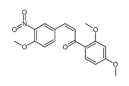 (E)-1-(2,4-dimethoxyphenyl)-3-(4-methoxy-3-nitrophenyl)prop-2-en-1-one Structure