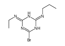 6-bromo-4-N-ethyl-2-N-propyl-1,3,5-triazine-2,4-diamine Structure