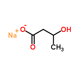 sodium 3-hydroxybutanoate Structure