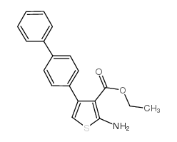 ethyl 2-amino-4-(biphenyl-4-yl)thiophene-3-carboxylate Structure
