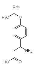 3-氨基-3-(4-异丙氧基苯基)丙酸结构式