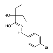2-Ethyl-2-hydroxybutyric acid 2-(p-bromophenyl)hydrazide Structure