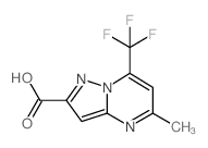 5-methyl-7-(trifluoromethyl)pyrazolo[1,5-a]pyrimidine-2-carboxylic acid Structure