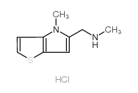 N-METHYL-N-[(4-METHYL-4H-THIENO[3,2-B]PYRROL-5-YL)METHYL]AMINE HYDROCHLORIDE Structure