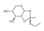 (S)-1,2-O-(1-ethylthioethylidene)-α-D-xylopyranose Structure