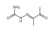 butane-2,3-dione monosemicarbazone结构式