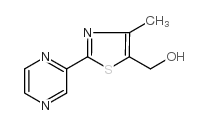 [4-甲基-2-(2-吡嗪)-1,3-噻唑-5-基]甲醇结构式