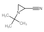 1-tert-butylaziridine-2-carbonitrile结构式