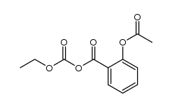 (2-acetoxy-benzoyl)-carbonic acid ethyl ester Structure