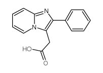 (2-苯基-咪唑并[1,2-a]吡啶-3-基)-乙酸结构式