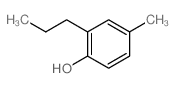 p-Cresol, 2-propyl- Structure