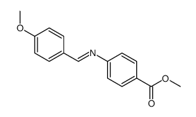methyl 4-[[(4-methoxyphenyl)methylene-]amino]benzoate结构式