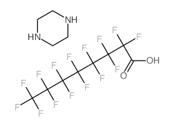 2,2,3,3,4,4,5,5,6,6,7,7,8,8,8-pentadecafluorooctanoic acid,piperazine结构式