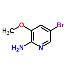 2-氨基-5-溴-3-甲氧基吡啶结构式