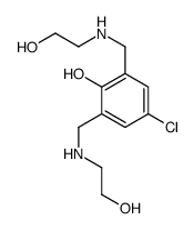 4-chloro-2,6-bis[(2-hydroxyethylamino)methyl]phenol Structure