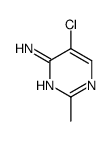 5-氯-2-甲基嘧啶-4-胺结构式