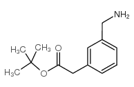 (3-氨基甲基苯基)-乙酸叔丁酯结构式