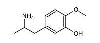 5-(2-aminopropyl)-2-methoxyphenol Structure
