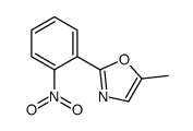 5-甲基-2-(2-硝基苯基)-1,3-噁唑结构式