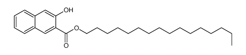 hexadecyl 3-hydroxynaphthalene-2-carboxylate结构式