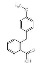2-[(4-methoxyphenyl)methyl]benzoic acid结构式