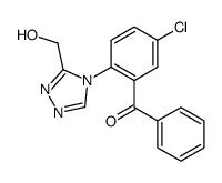 [5-氯-2-(3-羟甲基-4H-1,2,4-三唑-4-基)苯基]苯基甲酮结构式