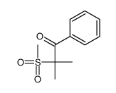 2-methyl-2-methylsulfonyl-1-phenylpropan-1-one Structure