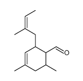 4,6-dimethyl-2-(2-methylbut-2-enyl)cyclohex-3-ene-1-carbaldehyde Structure
