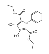 diethyl 3,4-dihydroxy-1-phenyl-1H-pyrrole-2,5-dicarboxylate Structure