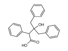 3-benzyl-3-hydroxy-2,4-diphenyl-butyric acid Structure