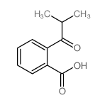 2-(2-methylpropanoyl)benzoic acid结构式