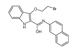 3-(2-bromoethoxy)-N-naphthalen-2-yl-1H-indole-2-carboxamide Structure