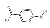 p-chloromercuribenzoic acid Structure