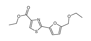 ethyl 2-[5-(ethoxymethyl)furan-2-yl]-1,3-thiazole-4-carboxylate Structure