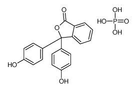 3,3-bis(4-hydroxyphenyl)-2-benzofuran-1-one,phosphoric acid Structure