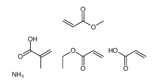 azanium,ethyl prop-2-enoate,methyl prop-2-enoate,2-methylprop-2-enoic acid,prop-2-enoate Structure
