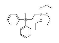 triethoxy-[2-[methyl(diphenyl)silyl]ethyl]silane Structure