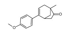2-(4-methoxyphenyl)-5-methylbicyclo[3.2.1]oct-2-en-6-one Structure