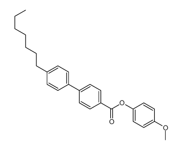 (4-methoxyphenyl) 4-(4-heptylphenyl)benzoate结构式