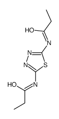 N-[5-(propanoylamino)-1,3,4-thiadiazol-2-yl]propanamide结构式