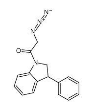 2-azido-1-(3-phenyl-2,3-dihydroindol-1-yl)ethanone结构式