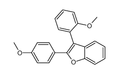 3-(2-methoxyphenyl)-2-(4-methoxyphenyl)-1-benzofuran结构式